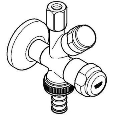 Grohe WAS-Kombi-Eckventil 3/8", chrom