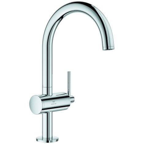 Grohe Waschtisch-Einhebelmischer Atrio 1/2", L, Push-op Abl.garn 1 1/4", chrom