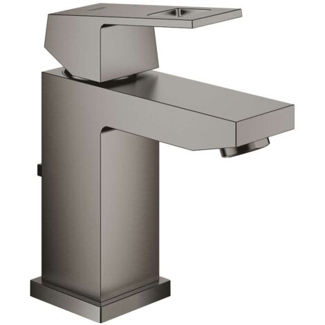 Grohe Waschtisch-Einhebelmischer Eurocube 1/2", S, m Abl.garn, hd graph. gebürstet