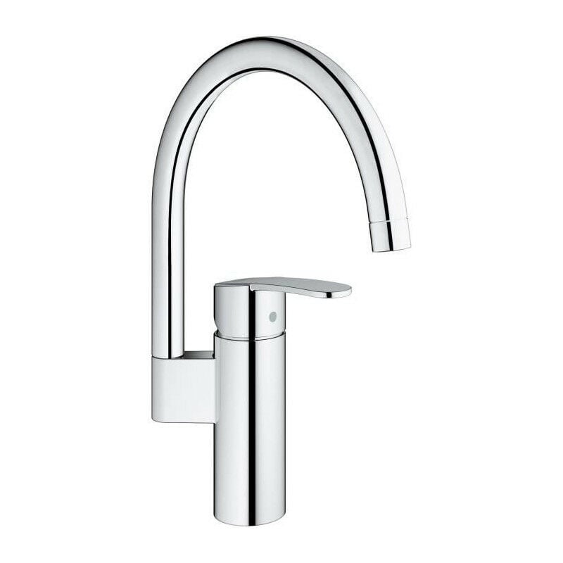 Robinet de cuisine - Chromé - Bec Haut Grohe Wave Cosmopolitain - 32449001