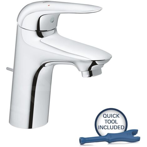 Grohe Wave - Mitigeur de lavabo avec vidage, chrome 32284001