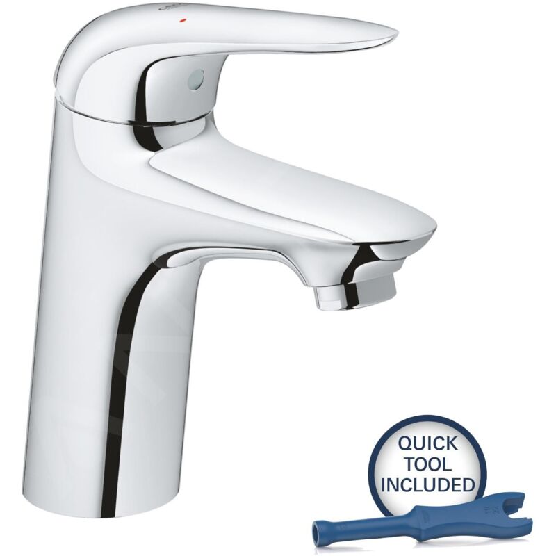 Grohe - Wave - Mitigeur de lavabo avec vidage Push-Open, chrome 23583001