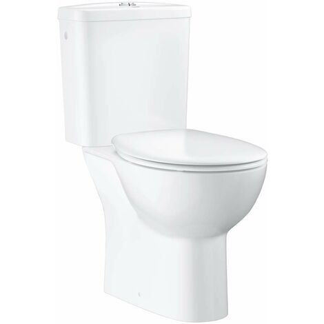 Grohe – WC à poser avec réservoir et abattant softclose – Sortie horizontale – Céramique émaillée – Largeur 350 mm – Longueur 600 mm – Hauteur 400 mm – 39347000
