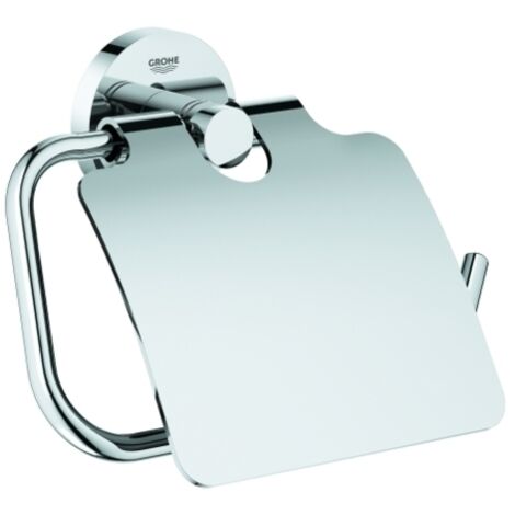 GROHE WC-Papierhalter Essentials Metall mit Deckel chrom