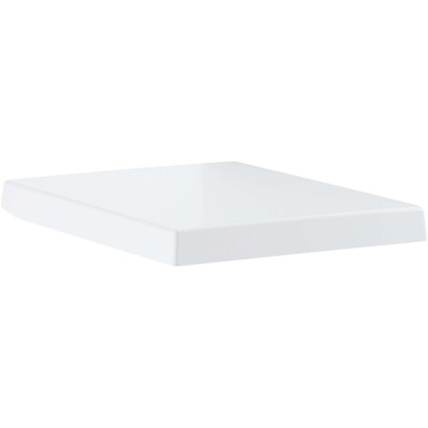 Grohe WC-Sitz Cube Keramik Soft close, mit Deckel, werkzeuglos abnehmbar, Duroplast, Alpinweiß
