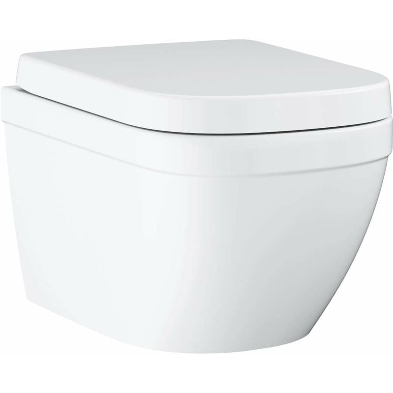 Grohe - Euro Ceramic - wc suspendu avec abattant softclose, rimless, Triple Vortex, blanc alpin 39693000