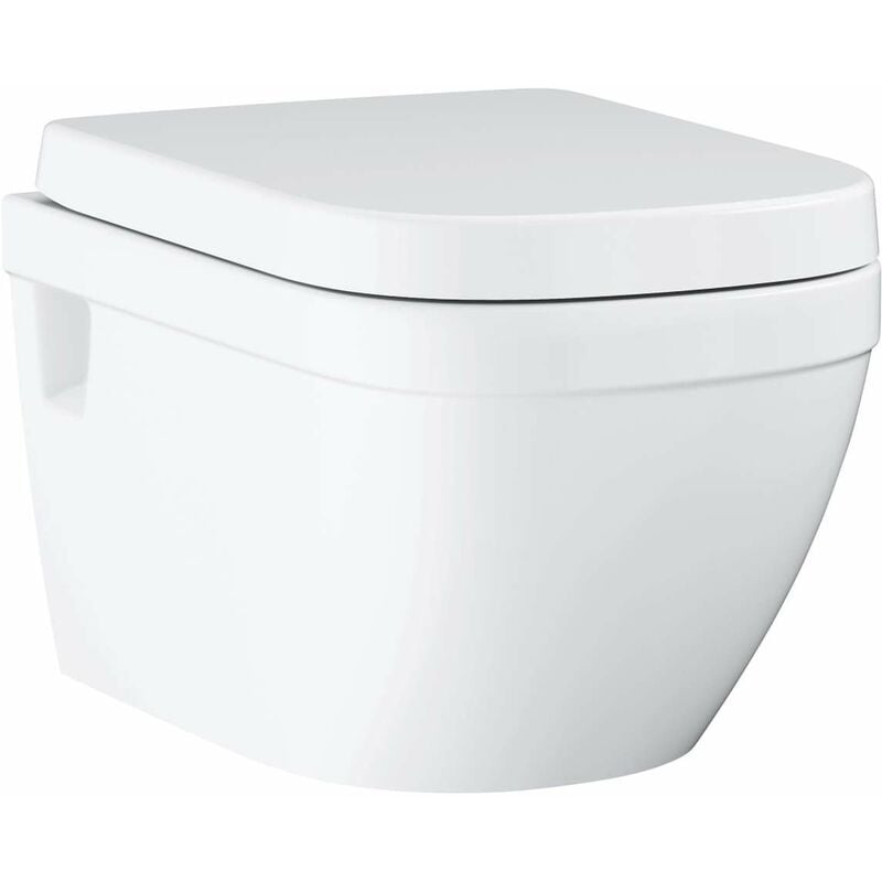 Grohe - Euro Ceramic - wc suspendu avec abattant softclose, rimless, blanc alpin 39703000
