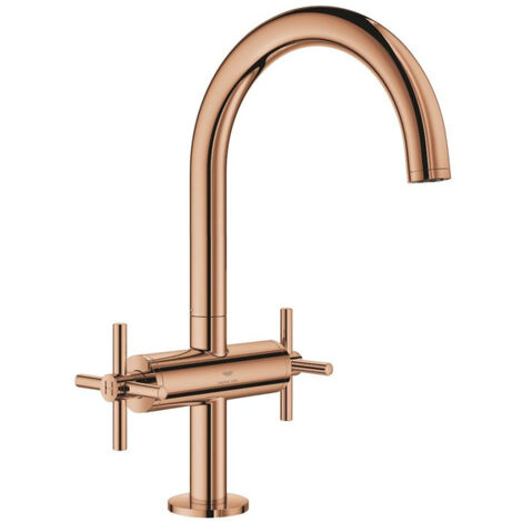 GROHE WT-Einlochbatterie Atrio 21144 DN15 L-Size Kreuz-Griff warm sunset, 21144DA0