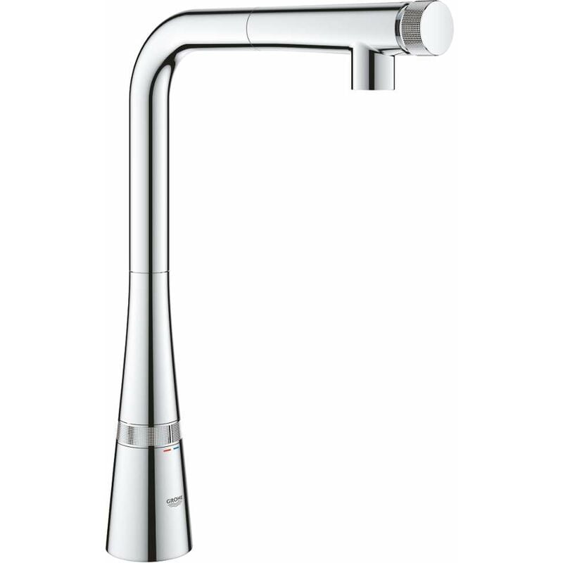Grohe - Zedra SmartControl - Mitigeur d'évier avec douchette extractible, SmartControl, chrome 31593002