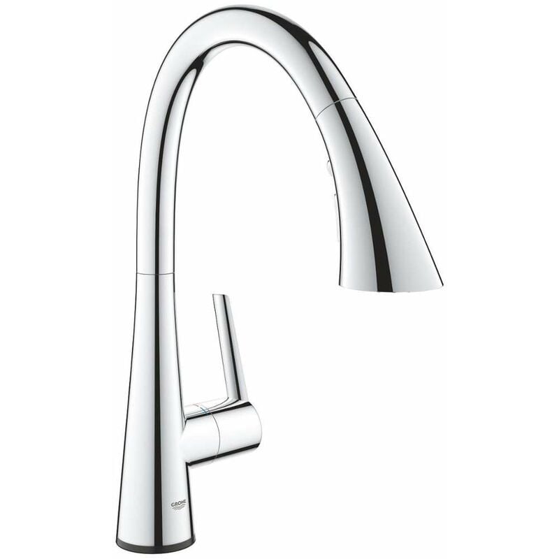 Grohe - ZedraTouch - Mitigeur électronique d'évier avec douchette extractible, chrome 30219002