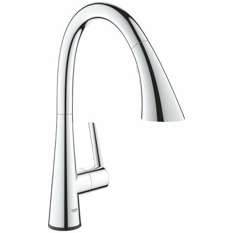 Grohe Zedra Touch, Mitigeur évier électronique, Supersteel (30219DC2)