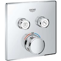 Grohtherm SmartControl Thermostatique pour installation encastrée 2 sorties (29124000)
