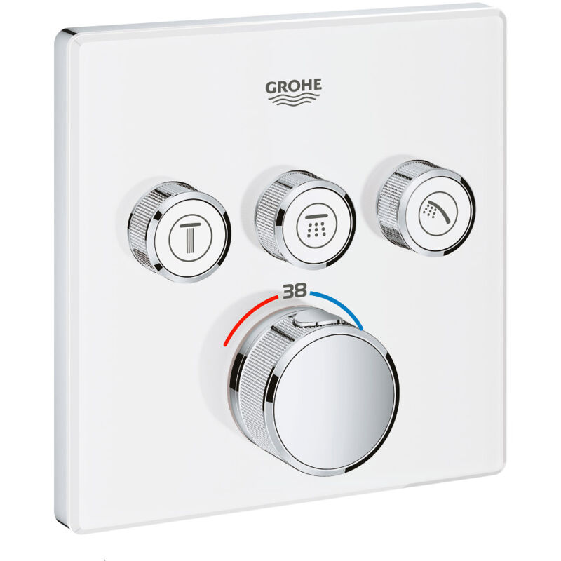 Grohe - Grotherm Smartcontrol thermostatique encastré 3 sorties, blanc 29157LS0