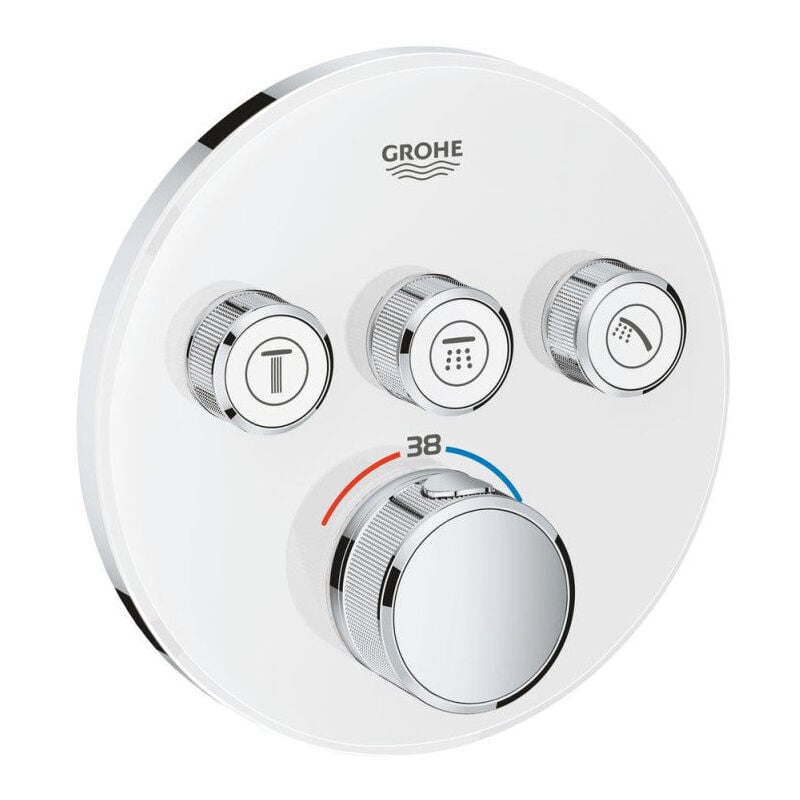 Grohe - Thermostatique encastré grotherm smartcontrol 29904LS0 - 3 sorties - blanc