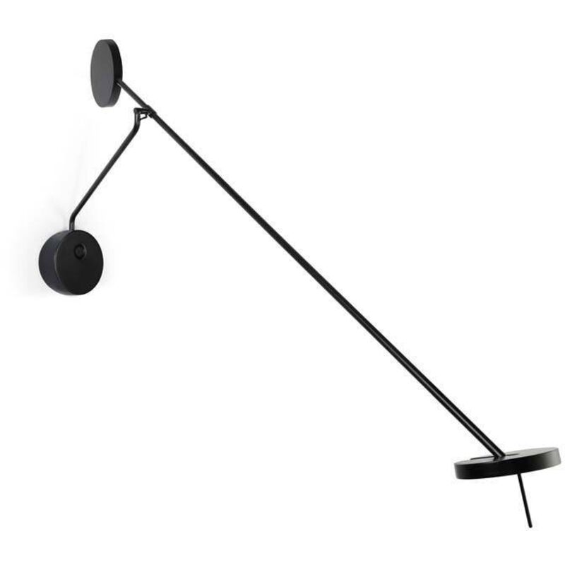 Grok Invisible - Lampada da lettura a parete a LED Nero opaco Dimmer tattile 765lm 3000K