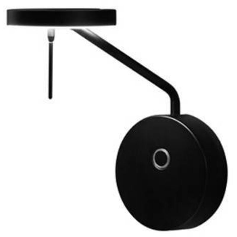 Grok Invisible - Lampada led da lettura da parete Matt Blac Touch dimmer 765lm 3000K