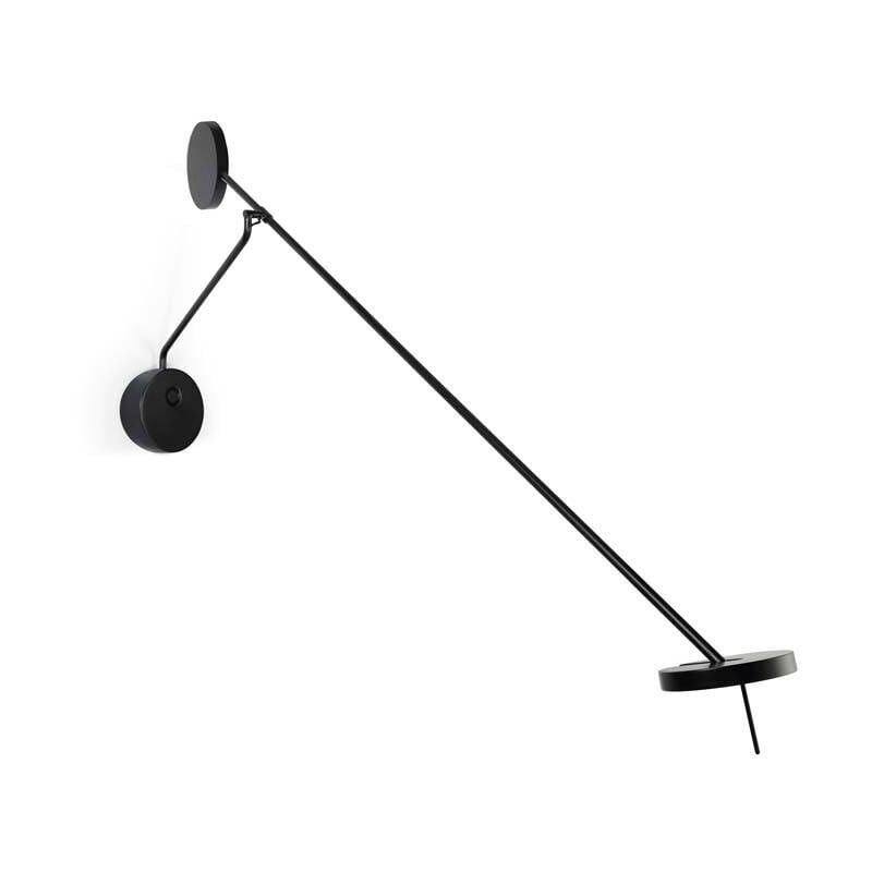 Grok Invisible - Lampe de lecture murale LED Gradateur tactile noir mat 765lm 3000K