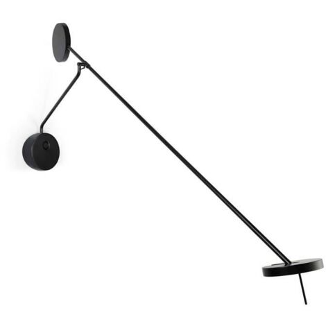 Grok Invisible - Lampe de lecture murale LED Matt Blac Touch dimmer 765lm 2700K