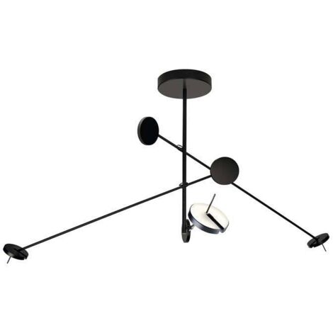 Grok Invisible - Plafonnier LED Noir Mat 2295lm 2700K