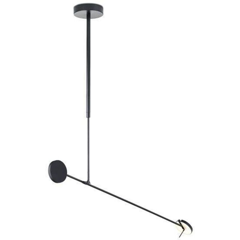 Grok Invisible - Sospensione led da soffitto nero opaco dimmerabile a taglio di fase 765lm 2700K