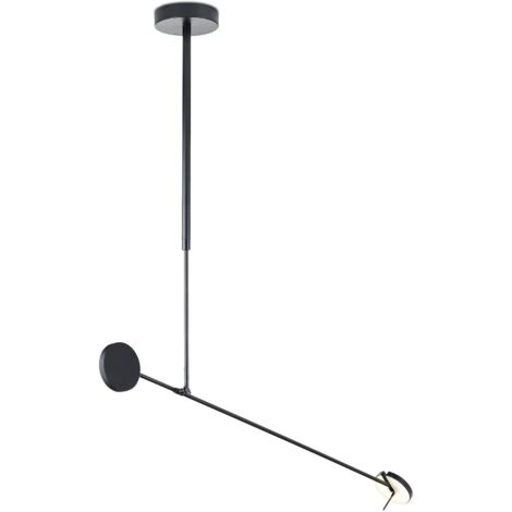 Grok Invisible - Suspension LED Plafonnier Noir Mat Gradation secteur (LC) 765lm 3000K