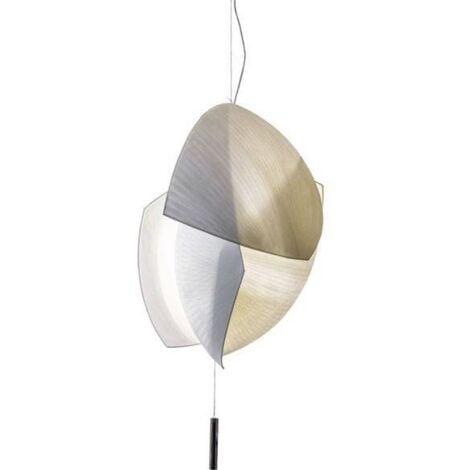 Grok Voiles - Petit Plafonnier LED Chrome Dali Gradation 490cm 4855lm 3000K