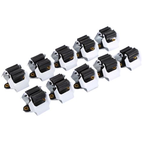 GROOFOO 10PCS Kitchen Mop Broom Holder Wall Mounted Organizer Brush Storage Hanger Tool