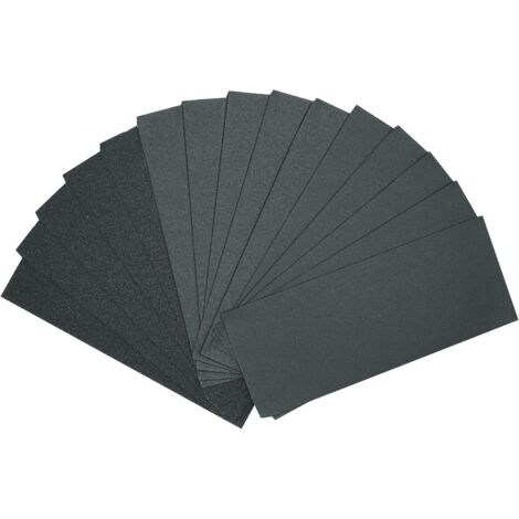 GROOFOO 30 Pièces Papier de Verre, 80 240 400 Grain Papier poncer, 9 x 3,6 pouces, utilisé pour le polissage de meubles en bois automobiles