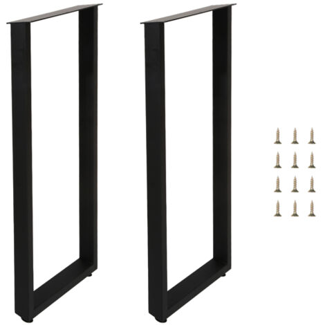 GROOFOO 40-Inch Bar Height Table Legs – Set of 2, Modern Design, Heavy-Duty Steel, Adjustable for Stability and Style