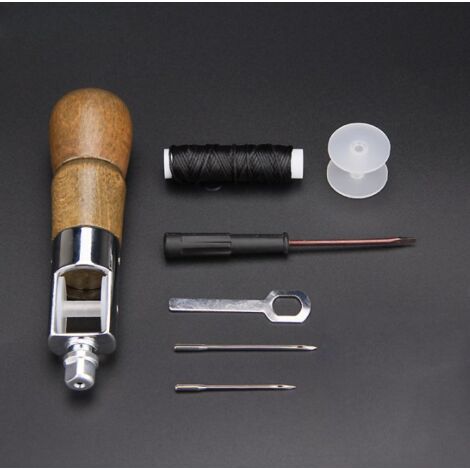 YIDOMDE GROOFOO 7 Awl Sewing Needles Set, Leather Craft Automatic Sewing Lock, Sewing Awl, Hand Hook Stitcher Shoe Repair Tool