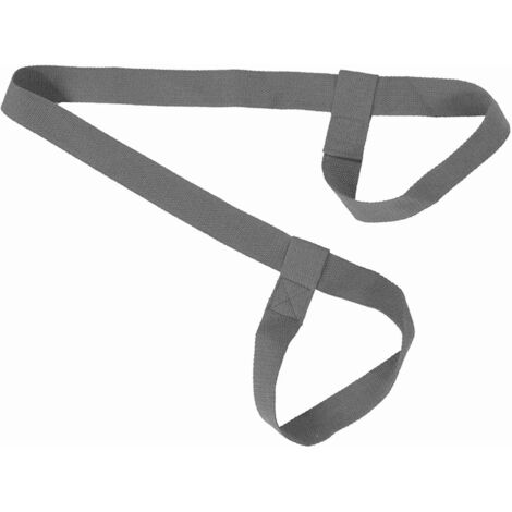 GROOFOO-Adjustable Yoga Mat Sling Strap Portable Carrier Belt Sports Gym (Grey)