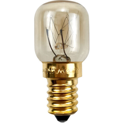 GROOFOO Ampoules pygmées SES E14 avec culot à baonnette - Ampoules pour four/micro-ondes résistant jusqu'à 300 °C - Ampoules de nuit,E14 15.00W 240.00V (10 PCS)