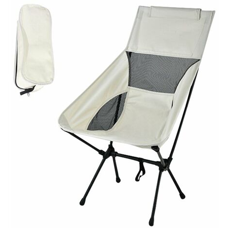 GROOFOO Camping Chair Oxford Cloth Portable Chair Heavy Duty Folding Chair  Seat for Fishing Camping Festival Picnic BBQ Picnic Outdoor Gray