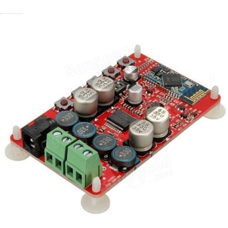 GROOFOO Carte Amplificateur Audio Bluetooth V4.0,DC8-25V,Module d'Amplificateur de Puissance Audio à Double Canal Stéréo,pour Radios Robots Boomboxes GROOFOO