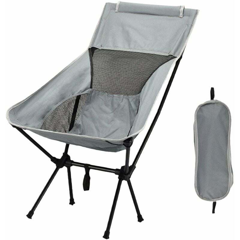 Groofoo - Chaise de camping Chaise portable en tissu Oxford Siège de chaise pliante robuste pour la pêche,le camping,le festival,le pique-nique,le