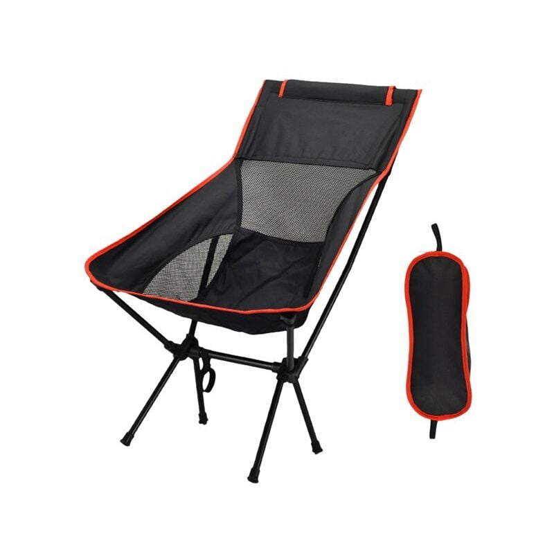 Chaise de camping Chaise portable en tissu Oxford Siège de chaise pliante robuste pour la pêche,le camping,le festival,le pique-nique,le barbecue,le