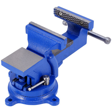 GROOFOO Heavy Duty Bench Clamp, Vise Bench Clamp, Workshop Bench Clamp, 360° Bench Vise Workshop Clamp Engineers 100mm Jaw Heavy Duty Workshop