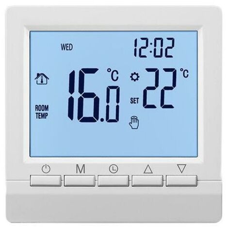 YIDOMDE GROOFOO LCD Screen Programming Battery Powered Smart Thermostat