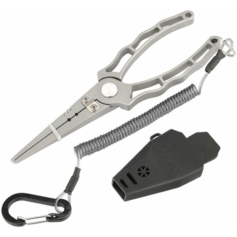 Lightweight Pliers Hook Remover Tool Scissors Stainless Steel Portable - Groofoo