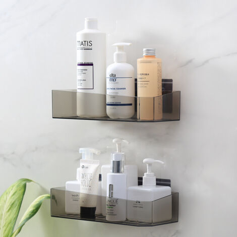 GROOFOO Lot de 2 Etagère Douche,Serviteur de Douche Sans Perçage, Paniers Rangement D'organisateur de Douche Mural pour Salle de Bain/Cuisine