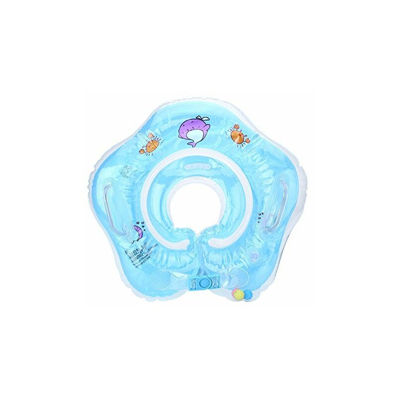 Groofoo - Natation des accessoires de sécurité pour bébé - Sécurité anneau du cou tube pour le nourrisson (couleur: dessin animé bleu)