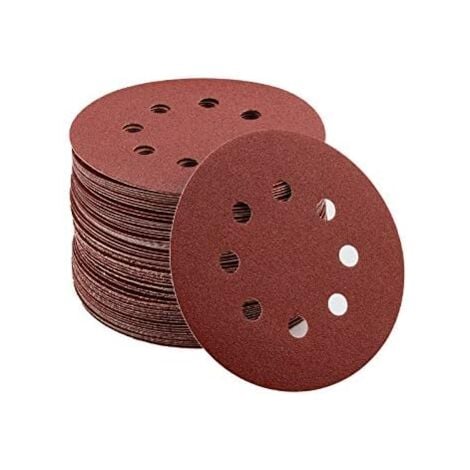 GROOFOO Sanding Disc 80pcs Sanding Discs 40/80/120/240/320/400/600/800 Grit 125mm Size Ideal for Sanding/Polishing/Rust Removal