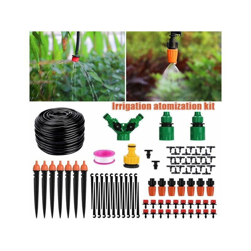 Groofoo - Système d'irrigation automatique de refroidissement par brouillard Ensemble d'équipement d'irrigation automatique pour jardinage Patio