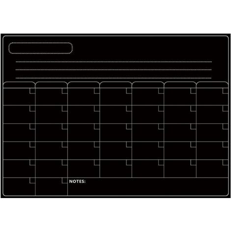 GROOFOO Tableau blanc,tableau magnétique effaable à sec calendrier tableau blanc réfrigérateur autocollants cuisine réfrigérateur tableau blanc pour horaire hebdomadaire mensuel planificateur quotidie