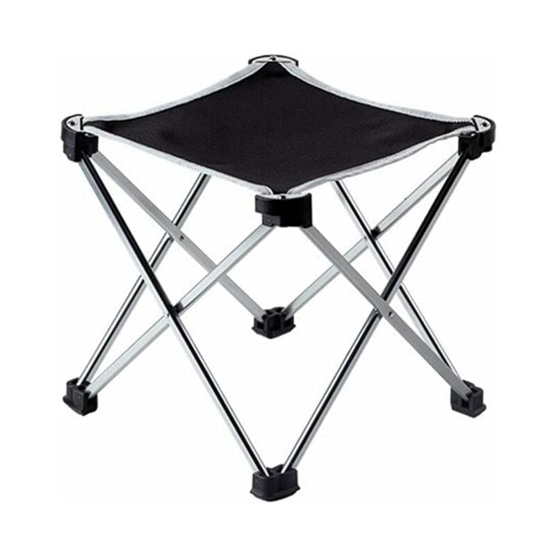 Groofoo - Tabouret pliant portable Chaise de pêche en alliage d'aluminium Siège de camping en plein air,Chaise de pêche portable,Tabouret pliant
