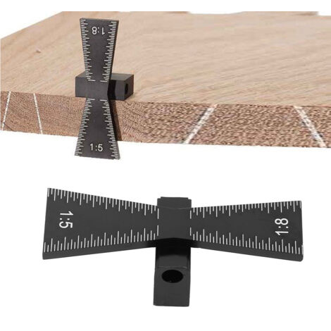 GROOFOO Woodworking Dovetail Marker Wood Joint Gauge Tool with 1:5/1:8 Scale