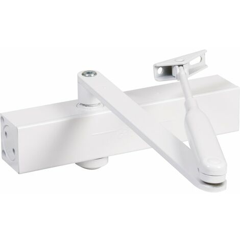 Groom – Ferme-porte automatique bras à compas force 2 à 4 – Homologation coupe-feu EN 1634 – Pour portes jusqu'à 80 kg – Vitesse réglable - GR150