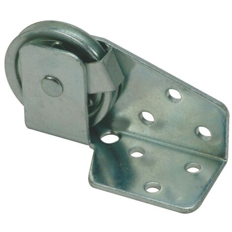 Groom – Poulie renvoi d'angle P5073 – Diamètre galet 50 mm – Fixation par vis tête fraisée – Pour applications de traction directionnelle