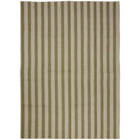 Groove Teppich 170x120cm grün gestreift - Atmosphera créateur d'intérieur