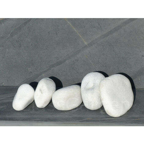 Gros Galet BLANC 100-200 - pack 5 Galet